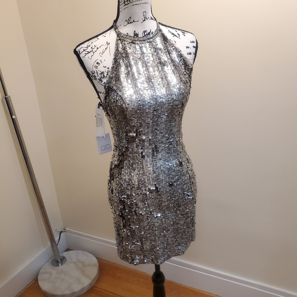 Silver Sparks cocktail dress
